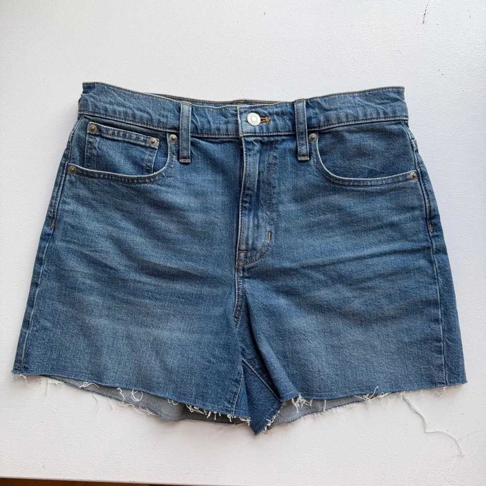 J. Crew high Rise Short Blue Denim Cutoff Shorts